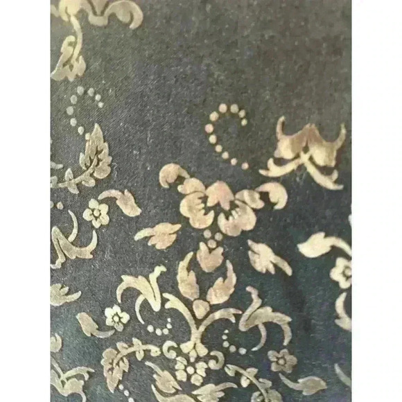 Old Navy The Diva Denim Trouser Flocked Print Ankle Mid Rise Dark Stretch Size 6 - Picture 3 of 8